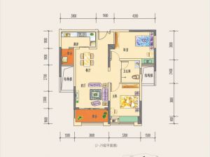 郴州北湖区湘核云山春晓为您提供6栋03户型鉴赏