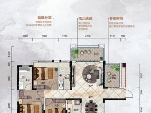 郴州北湖区楚鑫顺熙园为您提供1栋01户型鉴赏