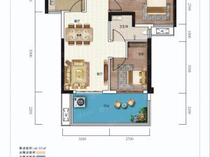 郴州北湖区五岭庆园为您提供B沁园户型鉴赏