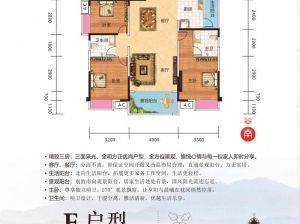 郴州北湖区锦泰山水缘四期为您提供80栋F户型鉴赏