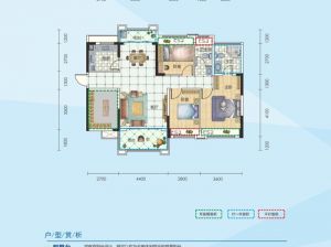 郴州北湖区骆仙湖1号为您提供7栋D户型鉴赏