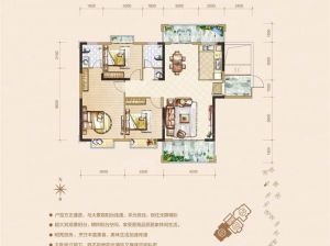 郴州北湖区云鼎天阙为您提供8栋01户型鉴赏