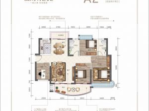 郴州北湖区中耀滨河湾为您提供A2户型鉴赏
