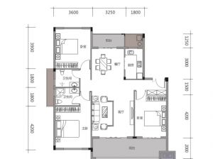 常德-临澧县曙光新城华府为您提供B户型鉴赏