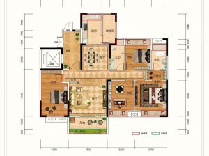 衡阳-衡阳县中央绿城为您提供B3户型鉴赏
