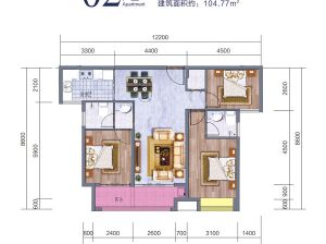 常德武陵区广丰名苑二期为您提供03户型鉴赏
