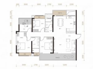 岳阳-平江顺府江屿城为您提供A户型鉴赏