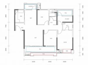 衡阳蒸湘区当代上品为您提供C户型鉴赏