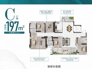 株洲-攸县云裕山河颂为您提供C户型鉴赏