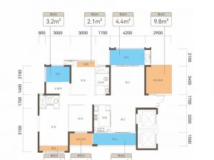 衡阳-常宁市君安御璟为您提供C1C2户型鉴赏