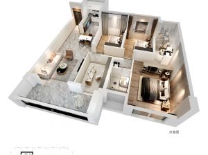 岳阳岳阳楼区恒源玖玺为您提供B户型鉴赏