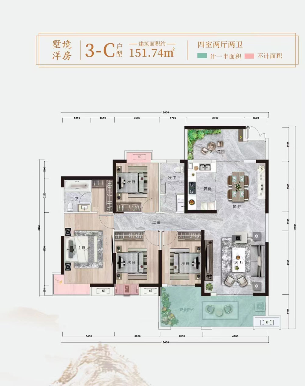 墅境洋房3C户型