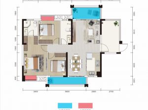 郴州苏仙区王仙湖畔为您提供1-A户型鉴赏
