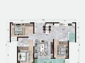 衡阳-衡山县中央府二期为您提供墅境洋房1C户型鉴赏