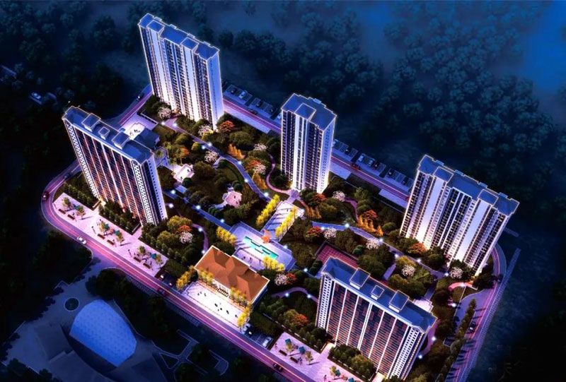 未名湖畔项目位于桃花大道与大桥西路交汇处西南角（一中旁）