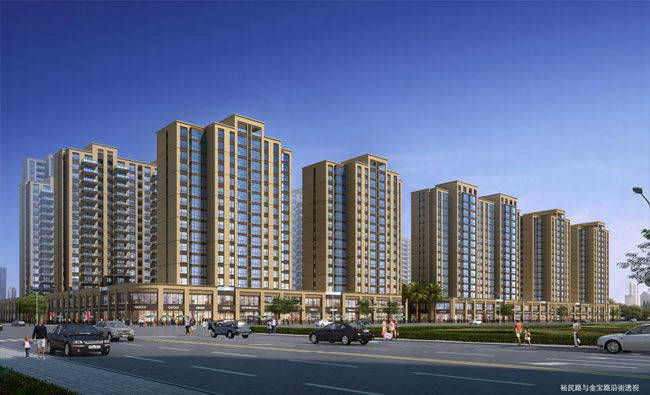 曙光锦城项目位于临澧县朝阳西街与金宝南路交汇处