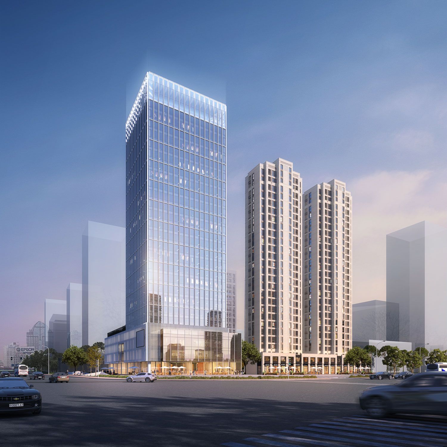 曙光铂悦项目位于安福公路与创业大道（临岗公路）交汇处