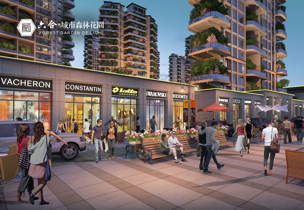 六合城市森林花园项目位于澧县汽车总站对面