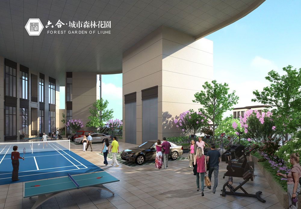 六合城市森林花园项目位于澧县汽车总站对面