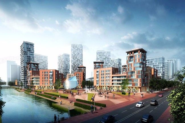 中建生态智慧城项目位于常德市武陵区桃花源大桥北（桃花源路与竹叶路交汇处）