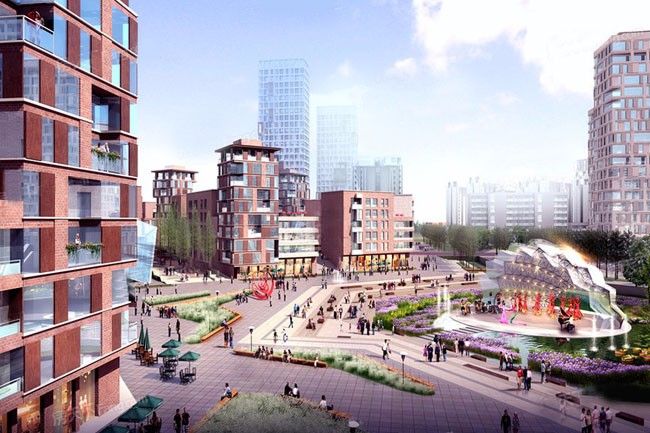 中建生态智慧城项目位于常德市武陵区桃花源大桥北（桃花源路与竹叶路交汇处）