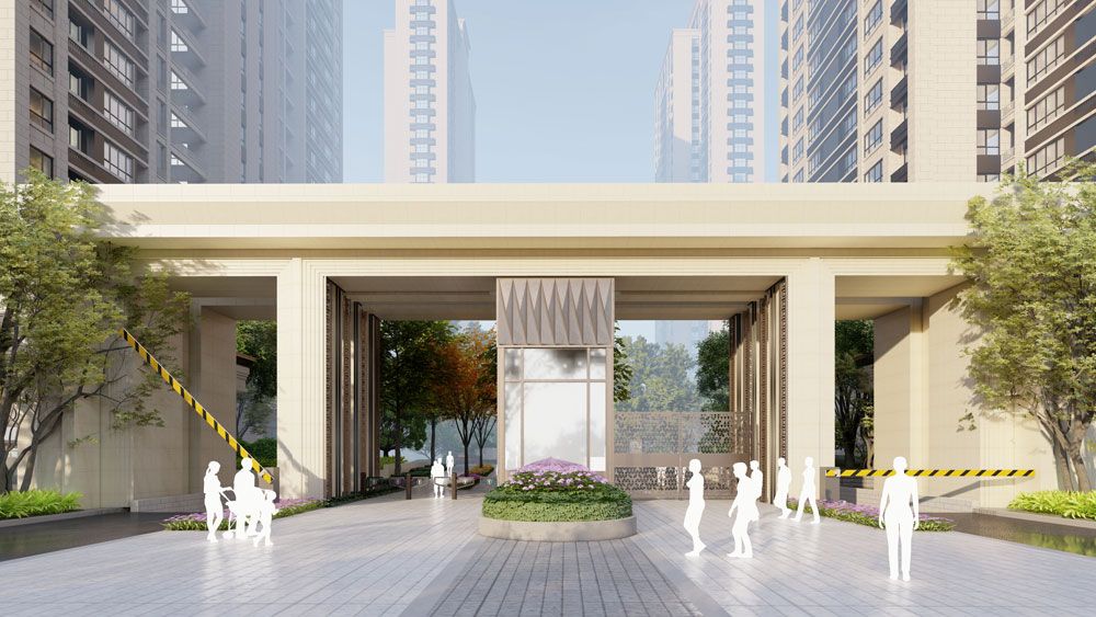 天润汇景公园项目位于常德市武陵区洞庭大道与常德大道交汇处西南角