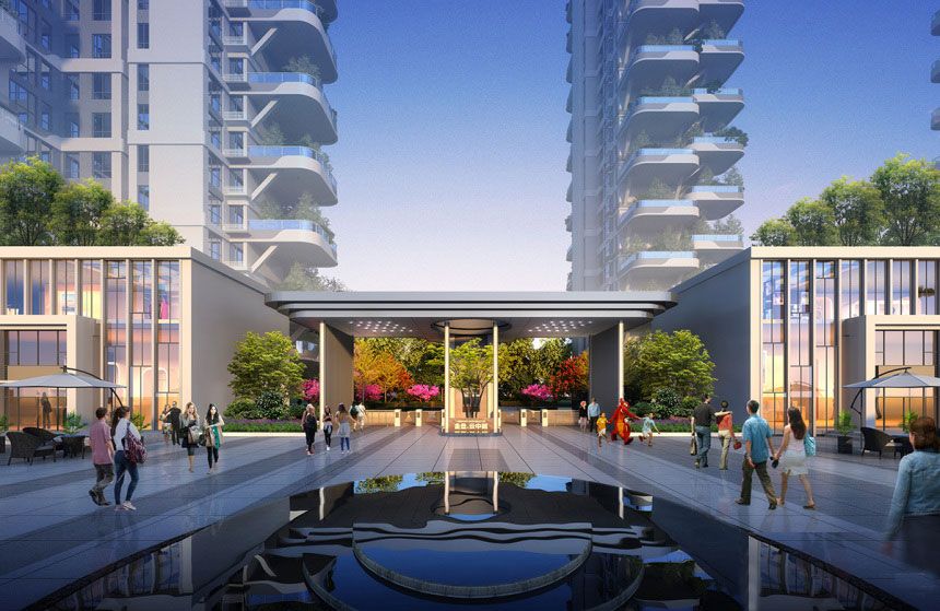 金盘云中樾项目位于常德市武陵区桃花源路与花林路交汇处