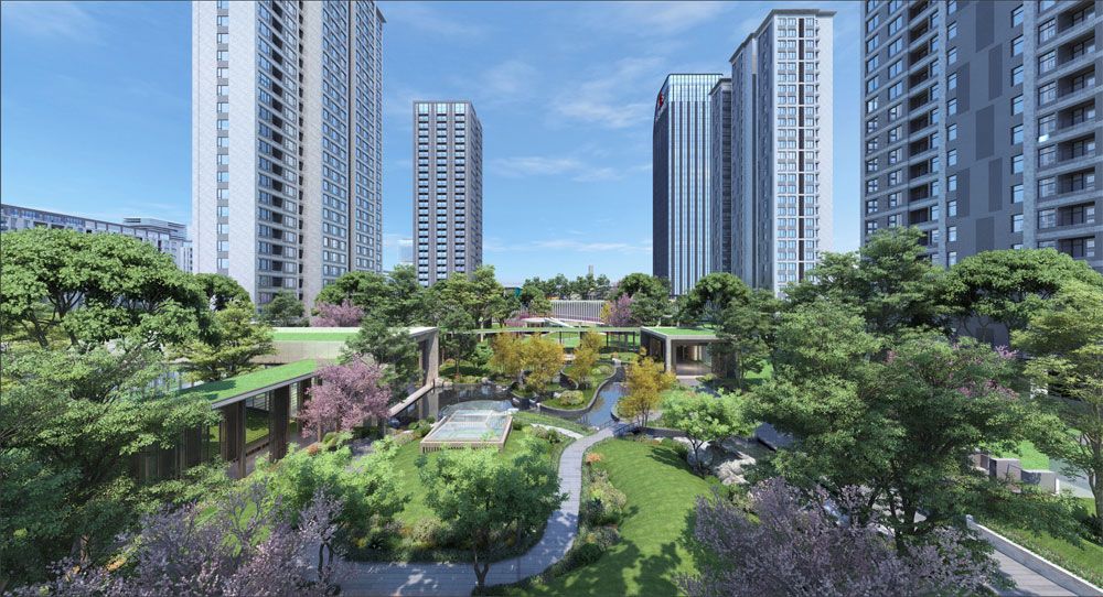 汇景中央广场项目位于常德市武陵区芙蓉路与柳叶大道交汇处