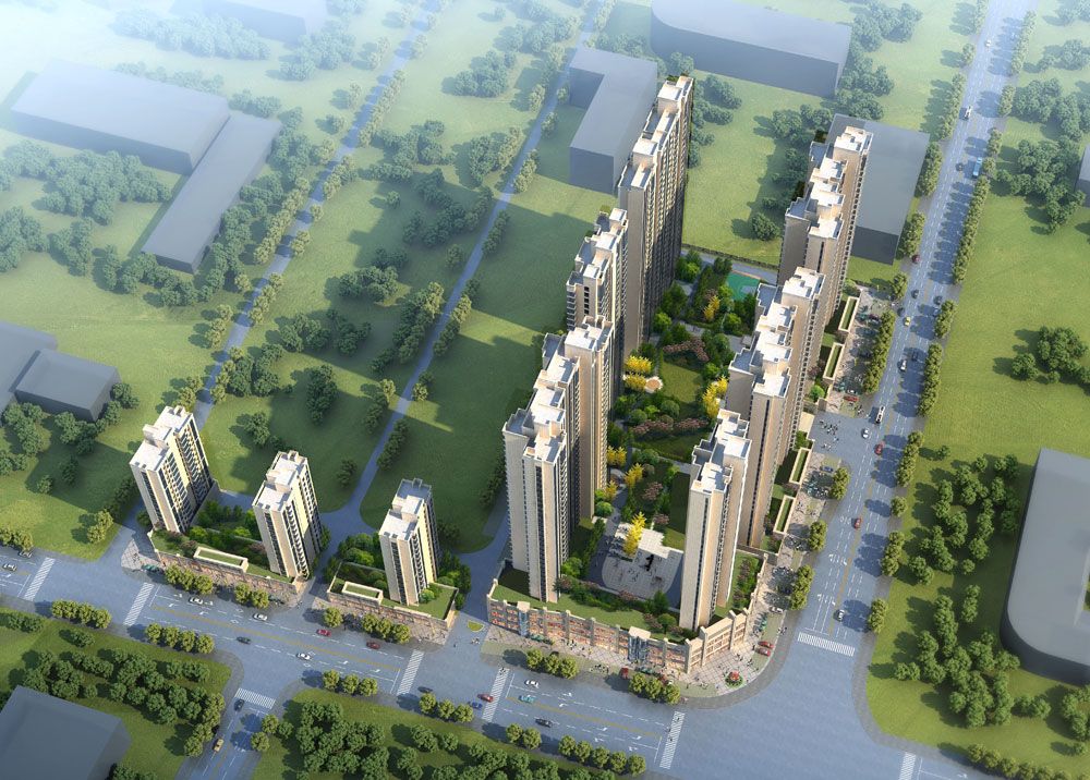 方圆绿都项目位于常德市长庚路与滨湖路交汇处