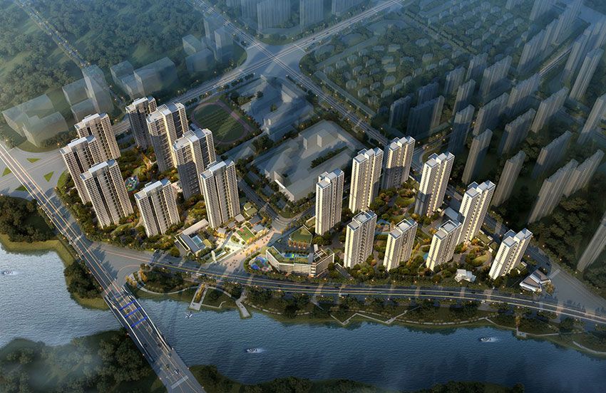 城投蓉国新坊项目位于武陵区长庚路与紫菱路交汇处西北角