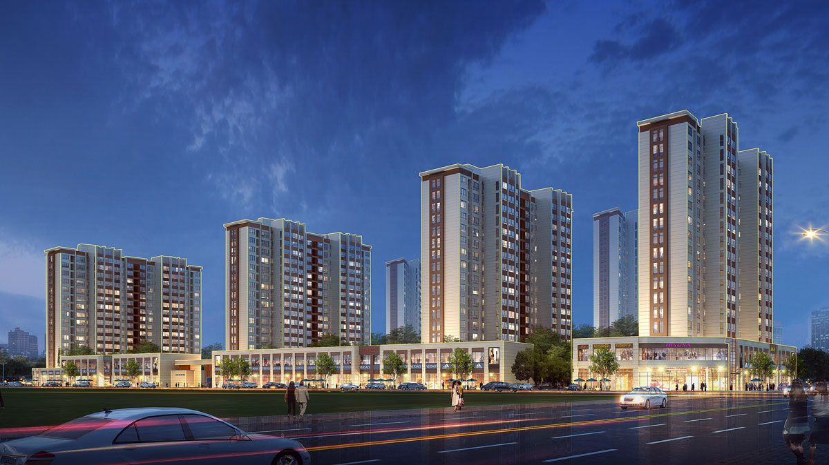 阳明湖壹号项目位于常德市鼎城区江南城区德安路与永丰路交汇处西南角