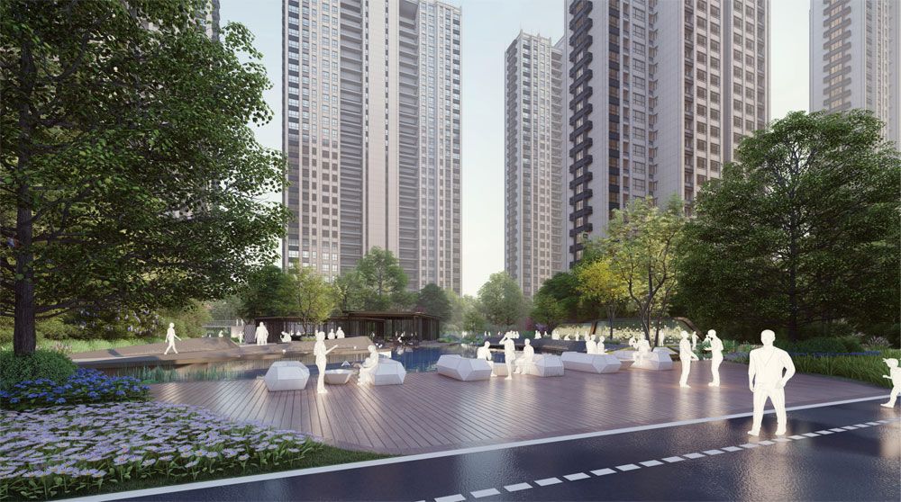 南金城九期项目位于常德鼎城区桃花源路与和尚湖路交汇处