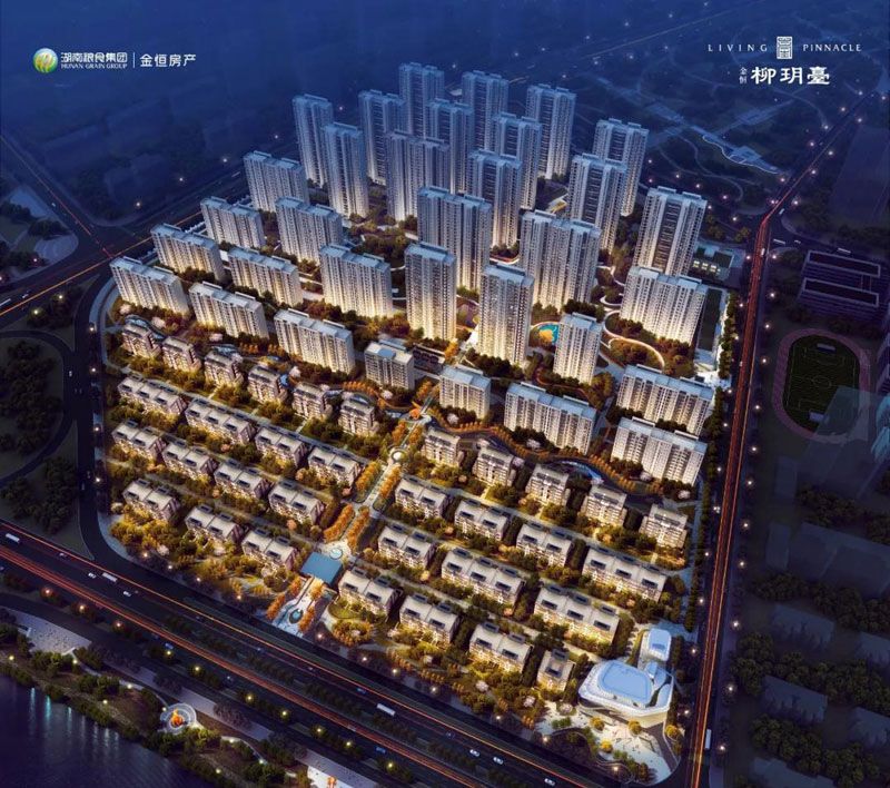 柳玥台项目位于常德&middot;柳叶湖&middot;紫缘路与高丰路交汇处