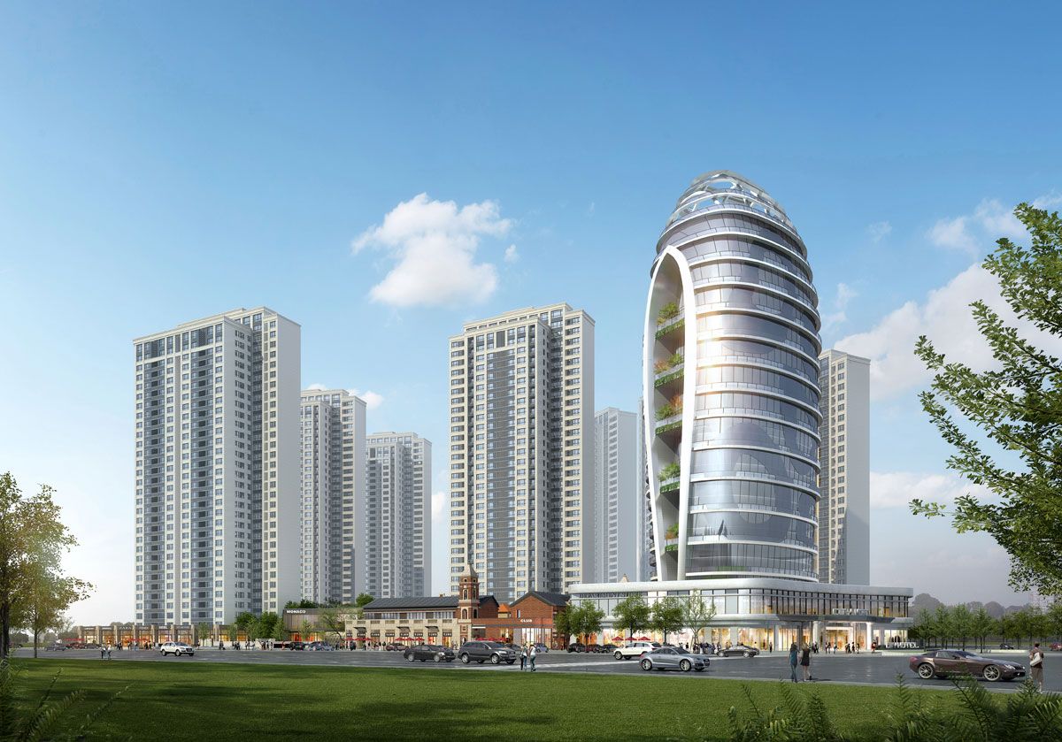 御龙湾项目位于常德市常德大道与金丹路交汇处