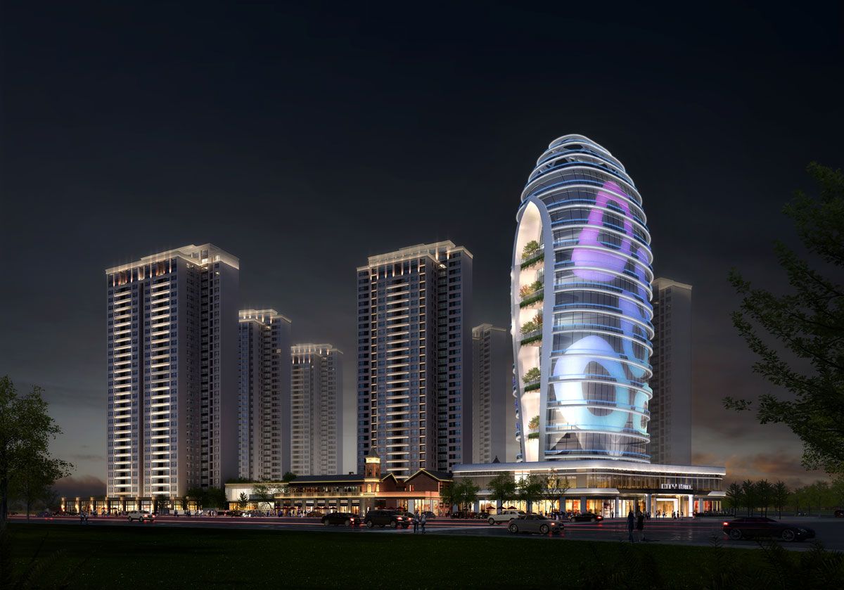 御龙湾项目位于常德市常德大道与金丹路交汇处