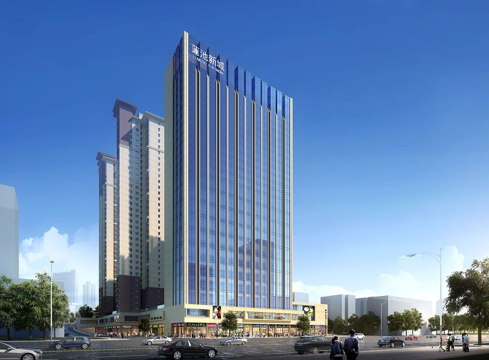 莲池新城项目位于经开区德山大道与莲花街交汇处（玫瑰大酒店旁）