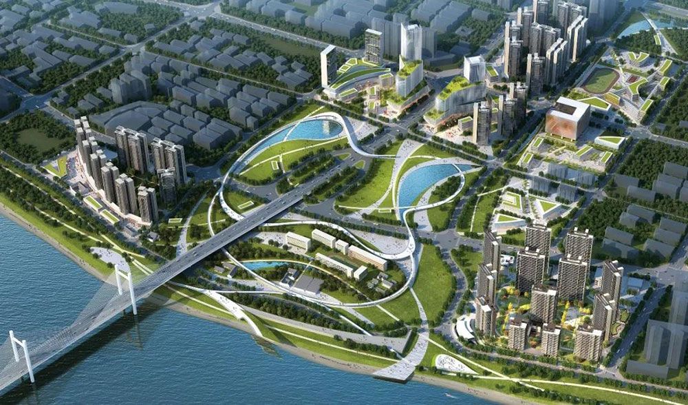 中铁银城江月项目位于资阳区资江东路与永丰南路交会处（益阳古城南侧）