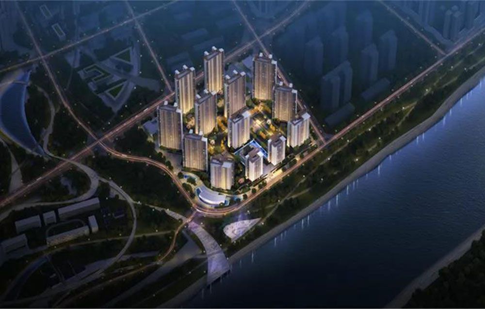 中铁银城江月项目位于资阳区资江东路与永丰南路交会处（益阳古城南侧）