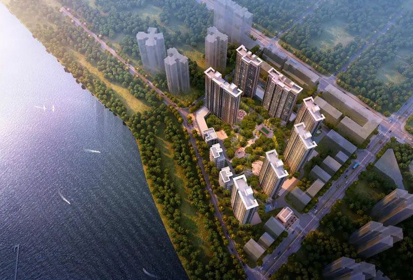 辉达壹号湾项目位于沅江上琼湖路交金橙路北侧