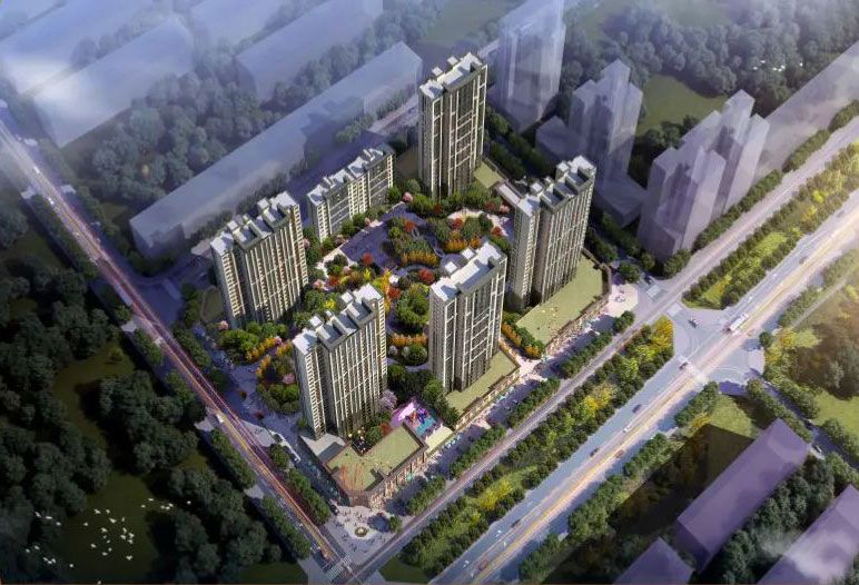 辉达首府项目位于沅江市沅田路与沅江大道交汇处