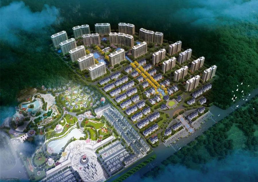 紫金湾项目位于桃花江竹海旅游度假区旁