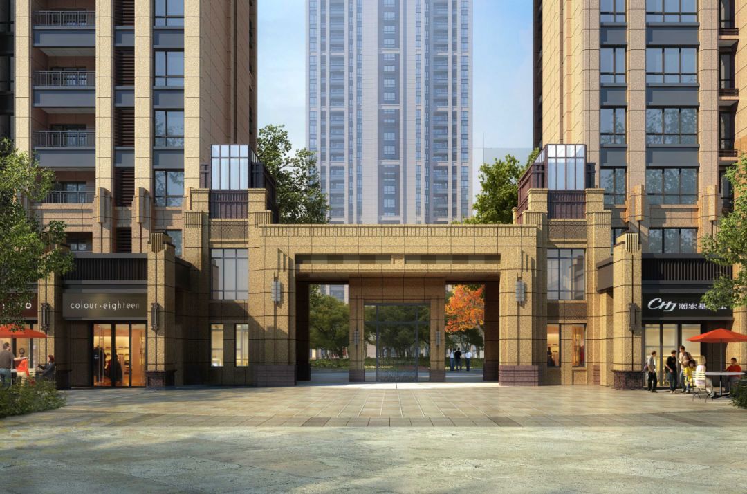 金峪中央公馆项目位于桃江县政府休闲广场南侧