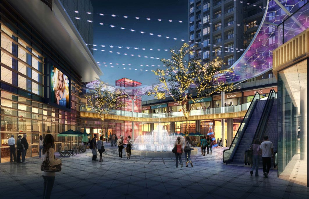 铜锣湾广场项目位于南县沿湖路与桂花园路交汇处（新人民医院斜对面）