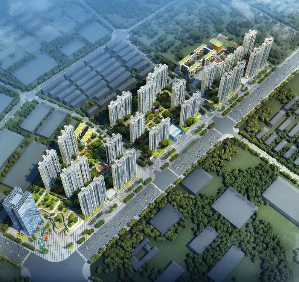 中交世通新城项目位于赫山区迎宾东路与蓉园路交汇处