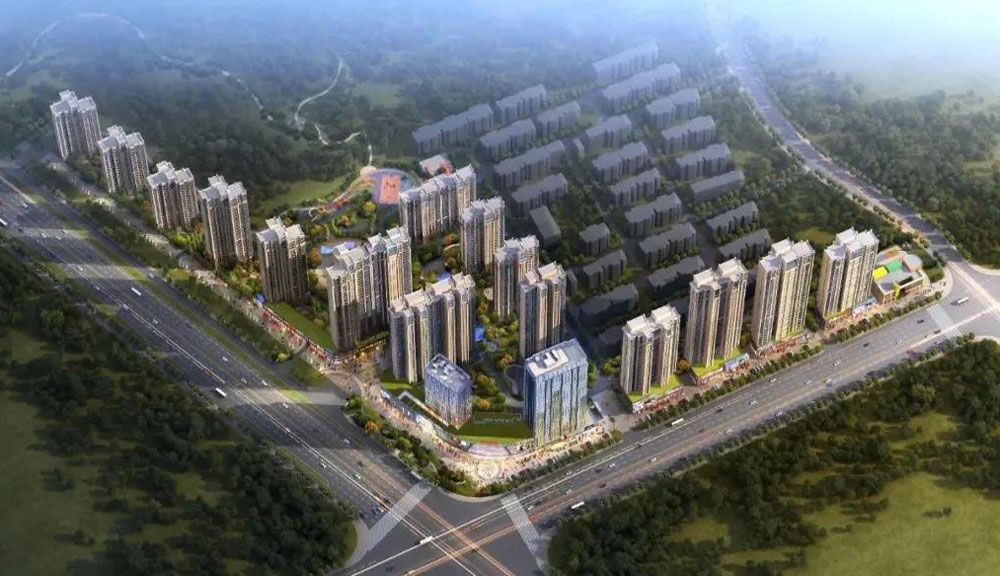 壹方玖誉项目位于益阳东部新区银城大道与高新大道交汇处