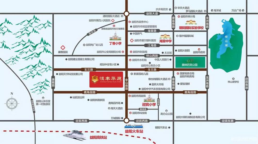 恒丰华庭项目位于益阳市赫山区玉兰路金山路交汇处向西80米