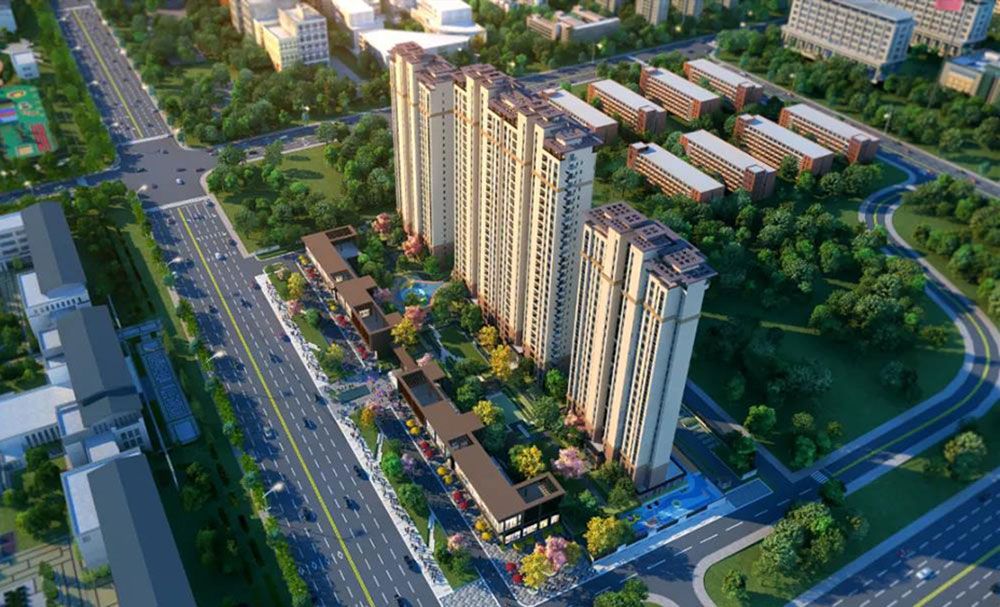 文苑凌云项目位于高新区迎宾路与银城大道的交汇处