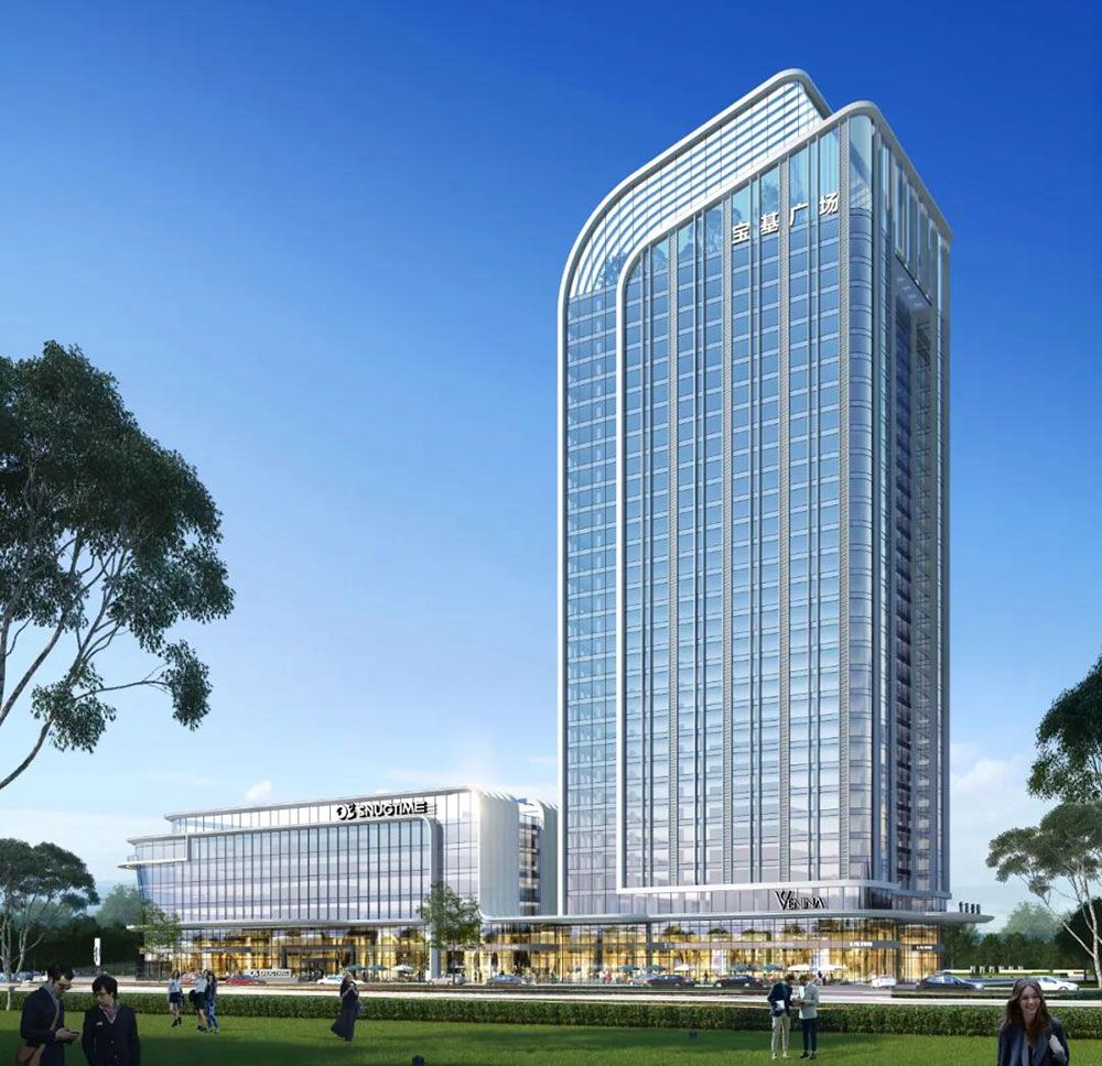 宝基广场项目位于益阳市龙洲路与迎宾路交汇处