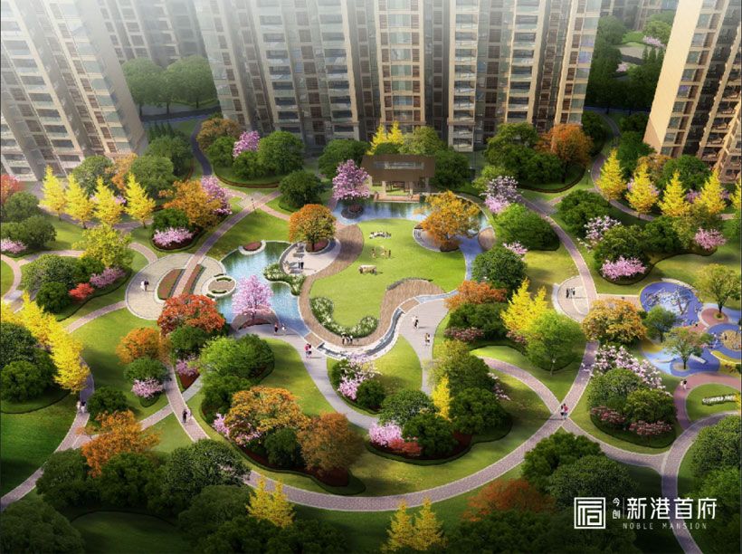 新港首府项目位于华为新金宝基地向北约1888米