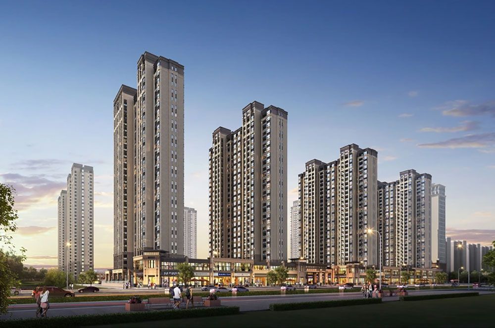 荣湖城项目位于岳阳县长丰路与富荣路交汇处东南角